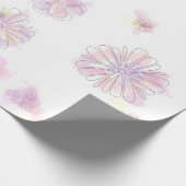 Aquarel Lente Bloemen Inpakpapier – Elegant (Hoek)