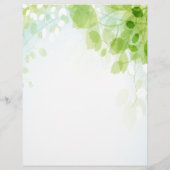 Aquarel Lentebladeren Op Maat Flyer (Achterkant)