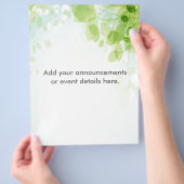 Aquarel Lentebladeren Op Maat Flyer (Hand)