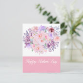 Aquarel Levendig Bloemboeket op Maat Feestdagenkaart (Staand voorkant)