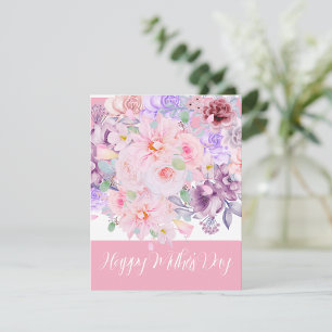 Aquarel Levendig Bloemstuk Aangepast Feestdagenkaart
