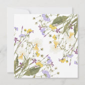 Aquarel Lila bruiloft Save The Date (Achterkant)