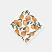 Aquarel Little Cutie Sinaasappel Citrus Servet (Hoek)