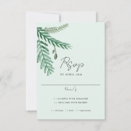 Aquarel Little Palm RSVP kaart