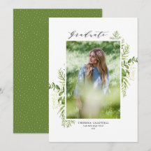 Aquarel Loofwerk Verticale Foto Afstudeercadeau