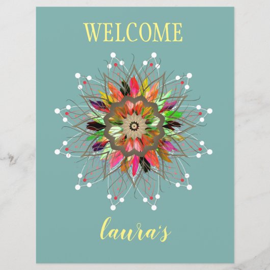Aquarel Lotus Bloem Logo Healing Massage (Voorkant)