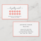 Aquarel Loyalität 10 Kaart Visitekaartje (Voorkant / Achterkant)