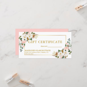 Aquarel Magnolia's Roze Rozen Cadeaubon