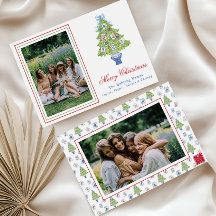 Aquarel Mahjong Kerstboom Foto