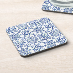 Aquarel Mandala Azure Hard plastic onderzetter