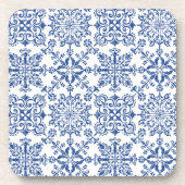 Aquarel Mandala Azure Hard plastic onderzetter (Voorkant)