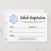 Aquarel Mandala Holistische Cadeaubon Kaart (Achterkant)