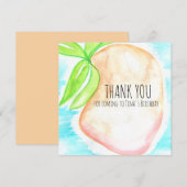 Aquarel Mango Handgeschilderde Tropische  Bedankkaart (Voorkant / Achterkant)