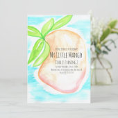Aquarel Mango Handgeschilderde Tropische Uitnodigi Kaart (Staand voorkant)