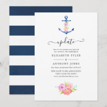 Aquarel maritieme trouwupdate