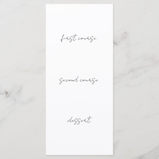 Aquarel Menu (Achterkant)