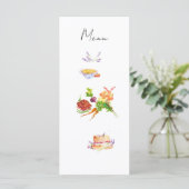Aquarel Menu (Staand voorkant)