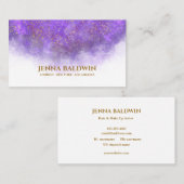 Aquarel met Gouden Vlekken Visitekaartje (Voorkant / Achterkant)