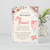 Aquarel Moederdag Brunch Uitnodigingen (Staand voorkant)