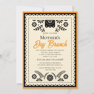 Aquarel Moederdag Brunch Uitnodigingen