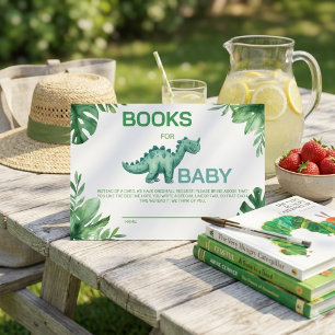 Aquarel Mooie Dinosaurus Boeken voor Baby Inzet Informatiekaartje