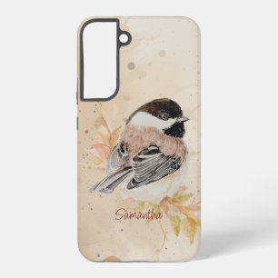 Aquarel Mooie Kleine Mees Vogel Kunst Samsung Galaxy Hoesje