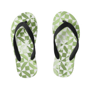 Aquarel motieven 3 kinder teenslippers