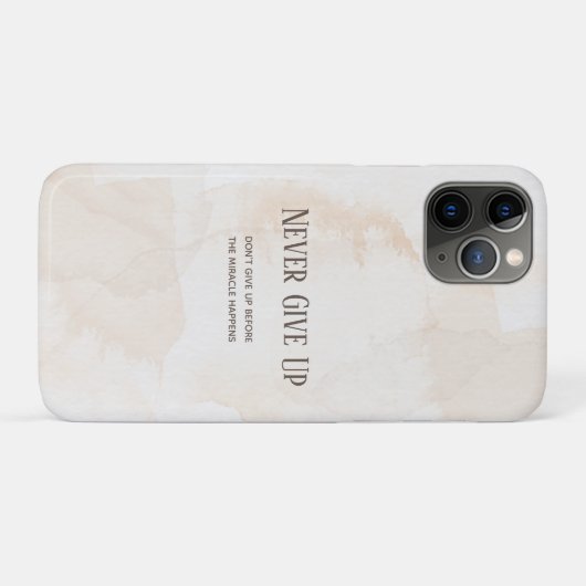 Aquarel Motivatie Quote Case-Mate iPhone Case (Achterkant (horizontaal))