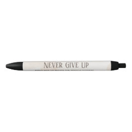 Aquarel Motivatie Quote Zwarte Inkt Pen