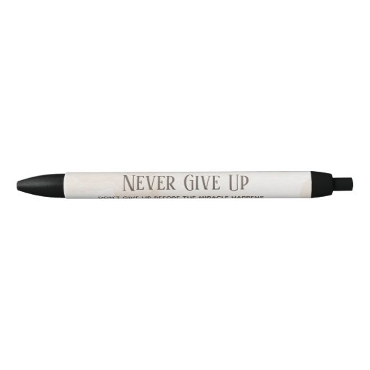 Aquarel Motivatie Quote Zwarte Inkt Pen (Voorkant)
