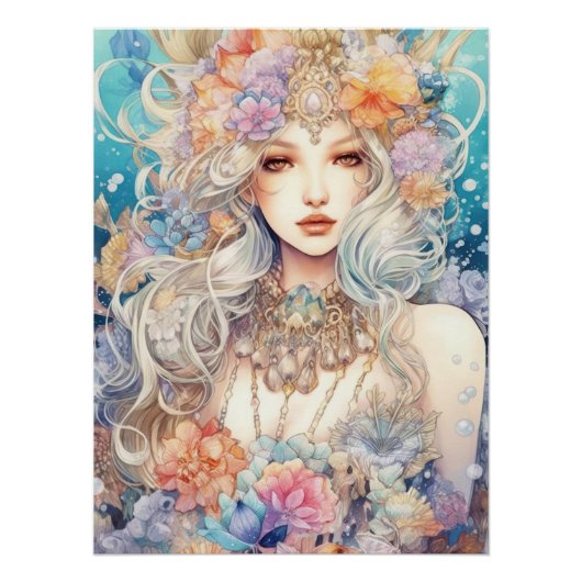 Aquarel Mysterious Maiden Perfect Poster (Voorkant)