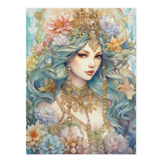 Aquarel Mysterious Maiden Perfect Poster (Voorkant)