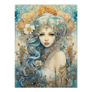 Aquarel Mysterious Maiden Perfect Poster