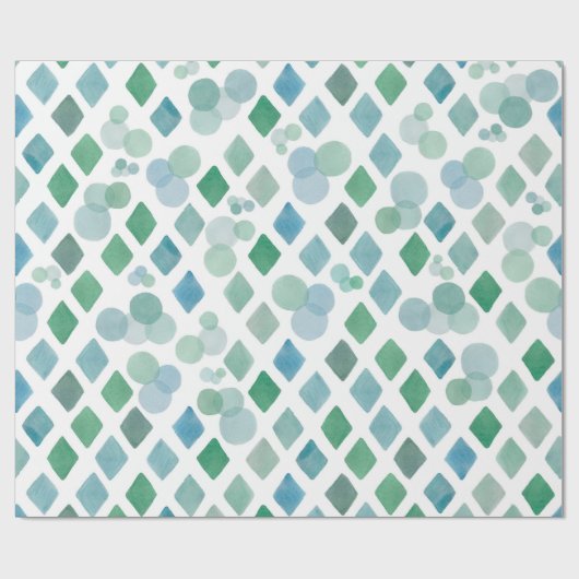 Aquarel naadloos op een witte achtergrond met een  cadeaupapier (Vlak)