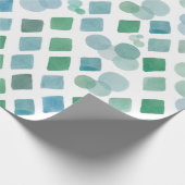 Aquarel naadloos op een witte achtergrond met een  cadeaupapier (Hoek)