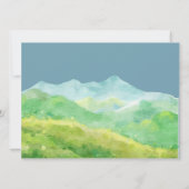 Aquarel Natuur Berg Bruiloft Save The Date (Achterkant)