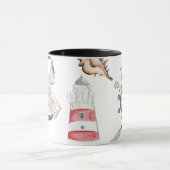 Aquarel Nautilus Elementen Zeiler Mok (Midden)