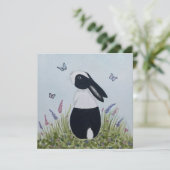 Aquarel Nederlands konijn konijn Kaart (Staand voorkant)