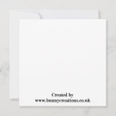 Aquarel Nederlands konijn konijn Kaart (Achterkant)