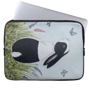 Aquarel Nederlands konijn konijn Laptop Sleeve