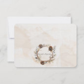 Aquarel Neutrale kleur Kerstboom Bedankkaart (Achterkant)