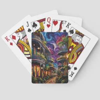 AQUAREL NEW ORLEANS MADRI GRAS-TAFREELEN POKERKAARTEN