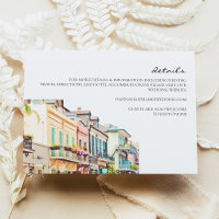 Aquarel New Orleans Trouwdetailskaart