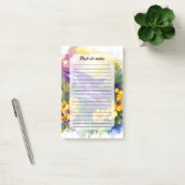 Aquarel Oceaan Dolfijnen Tropische Bloemen Post-it® Notes (Kantoor)