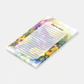 Aquarel Oceaan Dolfijnen Tropische Bloemen Post-it® Notes (Schuin)