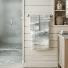 Aquarel Oceaan Rustiek Hout Pastel Textuur