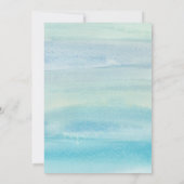 Aquarel Oceaan Save The Date Kaarten (Achterkant)