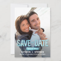 Aquarel Oceaan Save The Date Kaarten