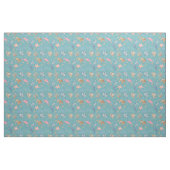 Aquarel Oceaanleven Gestructureerd Turquoise Stof (Yard (91,4 cm))