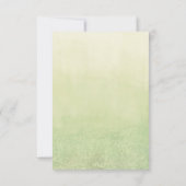 Aquarel olijfblad wijnstok uitnodiging (Achterkant)